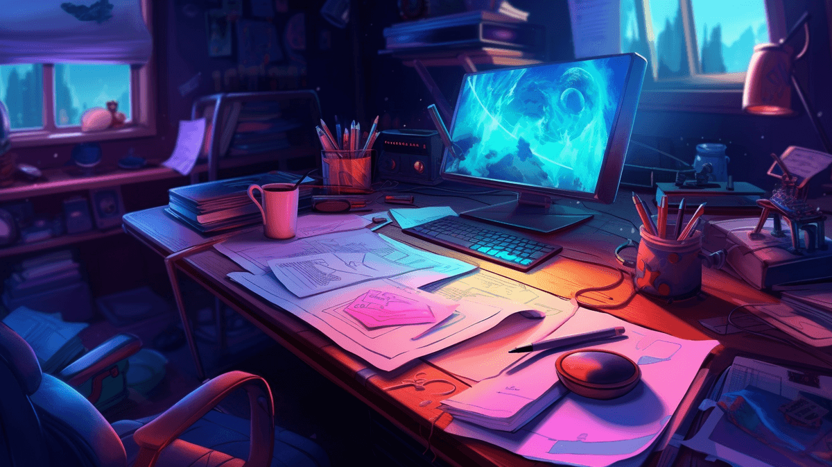 Structured blog outline with SEO keyword research notes and content performance metrics