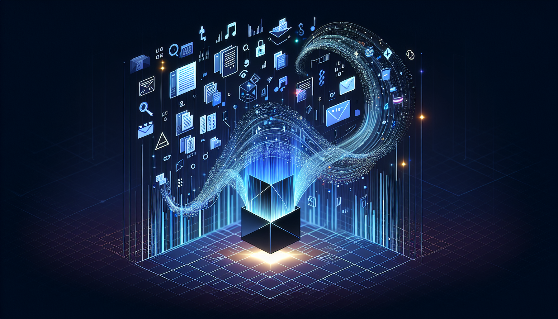 Data processing pipeline converting raw documents, images, and text into structured AI-ready formats