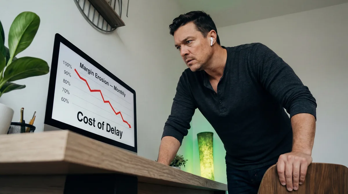 Stop pitching AI as upside, start pitching it as the downside of delay