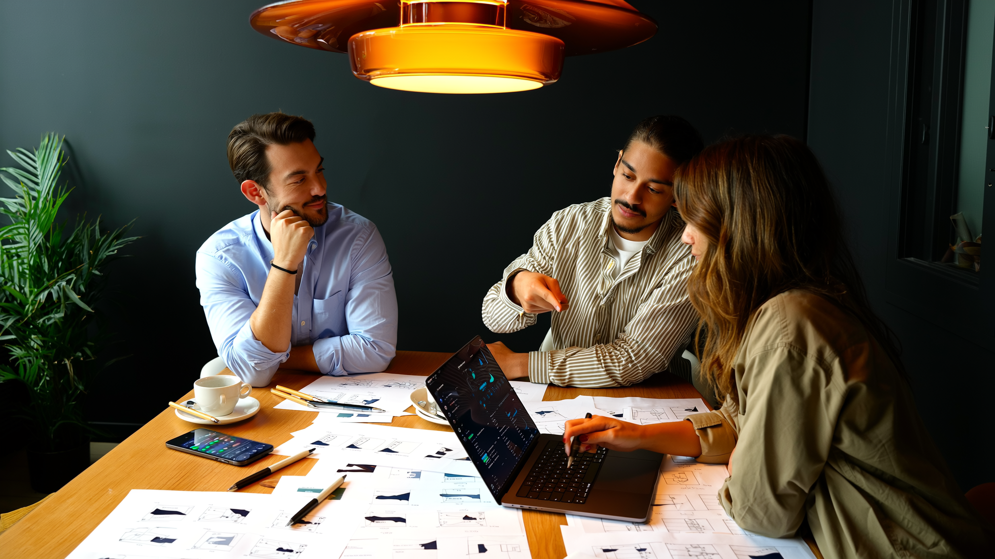 Internal AI tool embedded in existing workflow with task-based interface and feedback controls